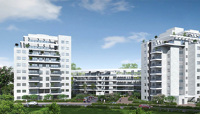 מ. גיא אדריכלים | תכנון בתים משותפים | פרויקט שער העיר, הרצליה