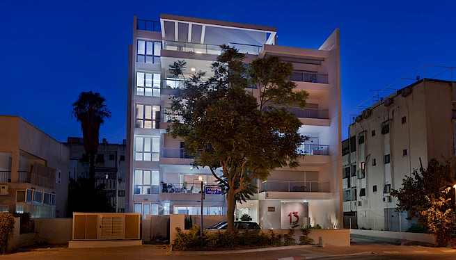 מ. גיא אדריכלים | בתים משותפים - פרויקט החלוץ 13, הרצליה