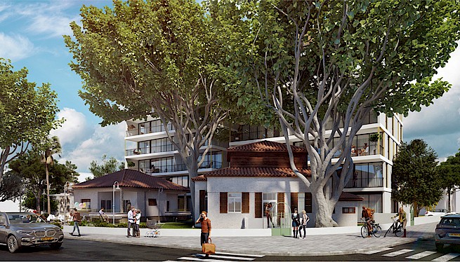 מ. גיא אדריכלים | בתים משותפים | פרויקט בני בנימין-הנדיב, הרצליה