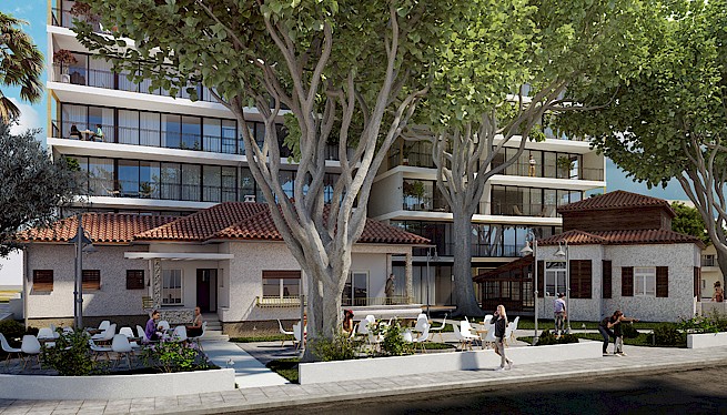 מ. גיא אדריכלים | בתים משותפים | פרויקט בני בנימין-הנדיב, הרצליה