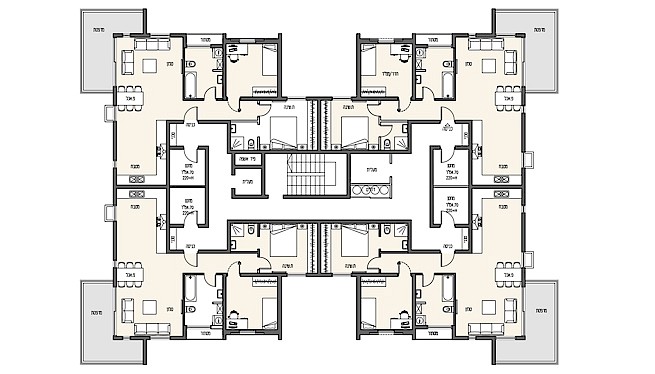 מ. גיא אדריכלים | תוכנית בנין עיר | פרויקט אמה טאובר, הרצליה | דיור בר-השגה