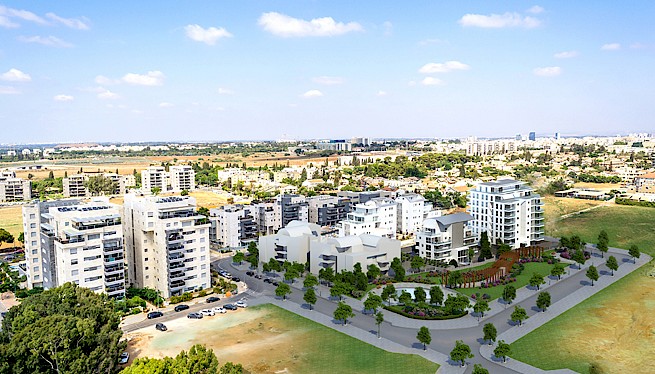 מ. גיא אדריכלים | תוכנית בנין עיר | דן שומרון - דיור להשכרה בהישג יד, הרצליה