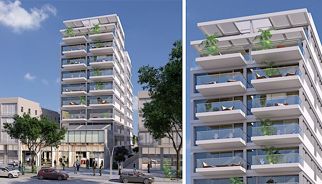 מ. גיא אדריכלים | בתים משותפים | פרויקט סוקולוב 48, הרצליה