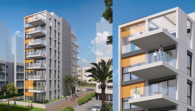 מ. גיא אדריכלים | בתים משותפים | פרויקט העצמאות 81, הרצליה